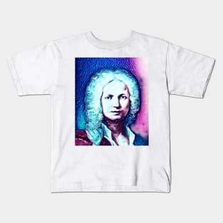 Antonio Vivaldi Snowy Portrait | Antonio Vivaldi Artwork 13 Kids T-Shirt